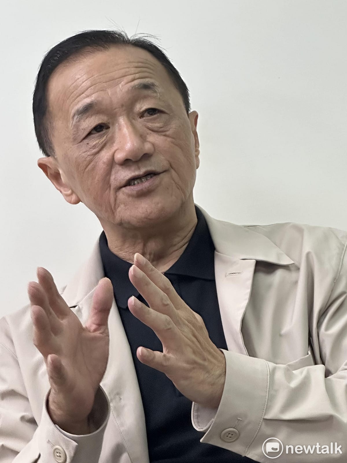 民進黨資深選戰操盤手也是辜寬敏基金會副董事長林宜正。 圖：朱蒲青拍攝