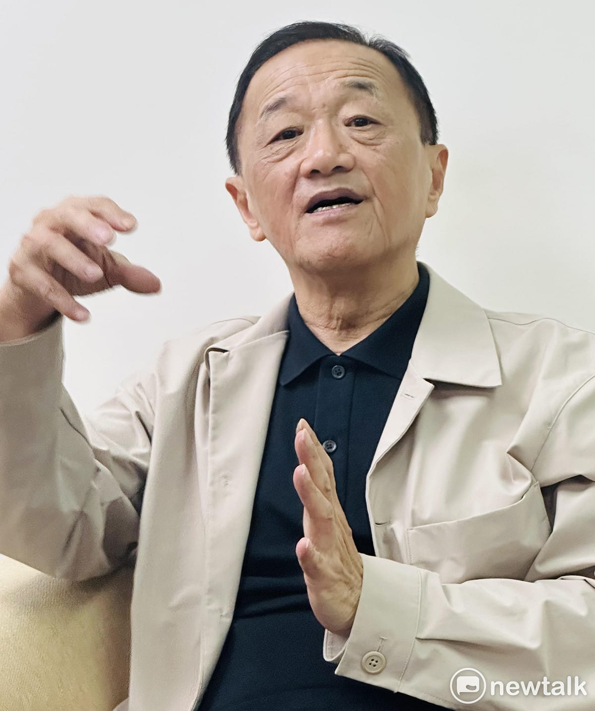 民進黨資深選戰操盤手也是辜寬敏基金會副董事長林宜正。 圖：朱蒲青拍攝