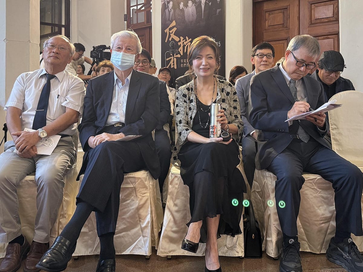 「辜寬敏百年冥誕紀念特展：反抗者—辜寬敏與他們的革命時代」15日下午在二二八國家紀念館舉行，二二八基金會董事長楊振隆、總統府資政吳樹民、王美琇、教育部長鄭英耀 圖：林朝億/攝