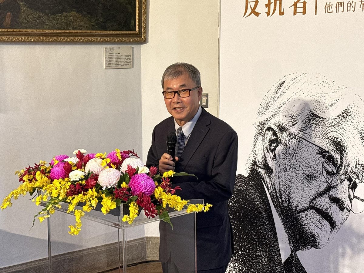 「辜寬敏百年冥誕紀念特展：反抗者—辜寬敏與他們的革命時代」15日下午在二二八國家紀念館舉行，教育部長鄭英耀 圖：林朝億/攝