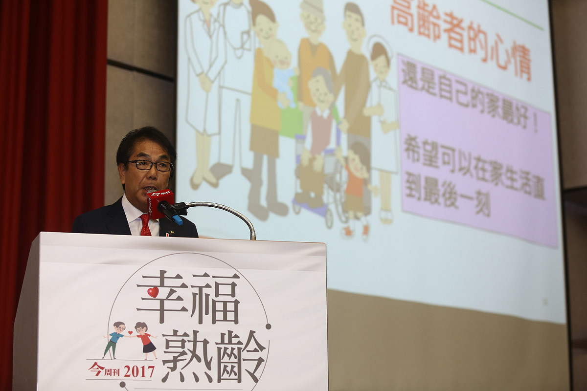 日本尾道市市長平谷祐宏來台分享長照經驗。 圖 : 今周刊/提供