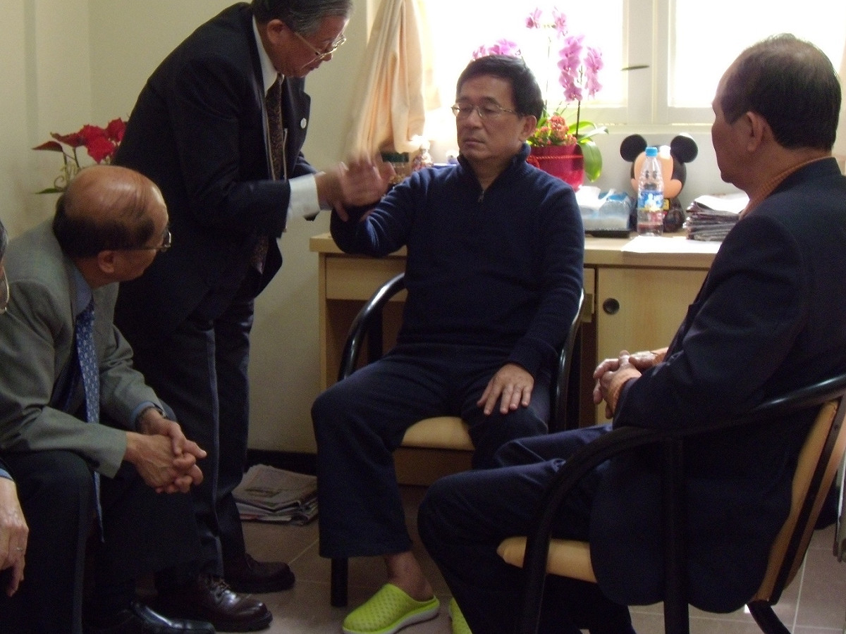 前總統陳水扁在台北榮總接受醫師檢驗。資料照片。 圖：黃煌雄/提供