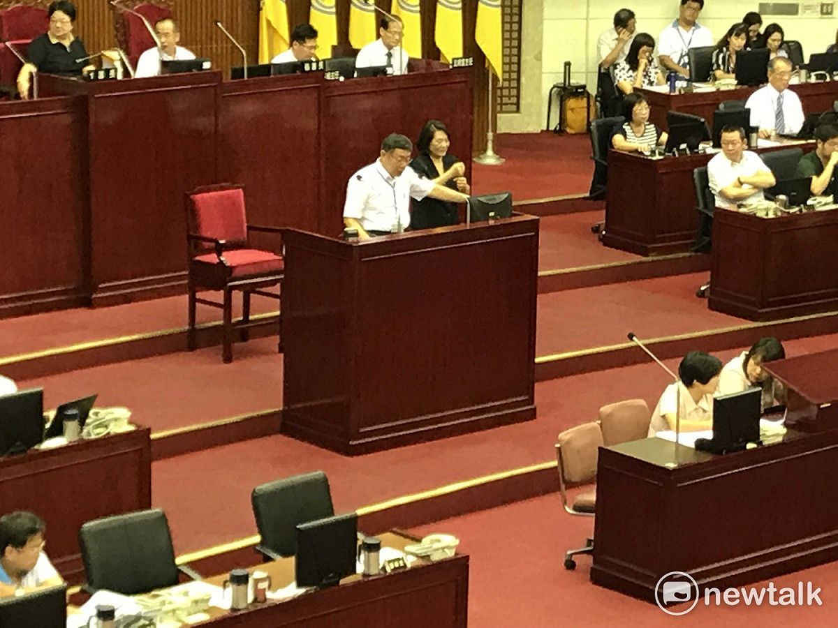 台北市長柯文哲今（2）日赴議會進行專案報告。 圖：周煊惠 / 攝