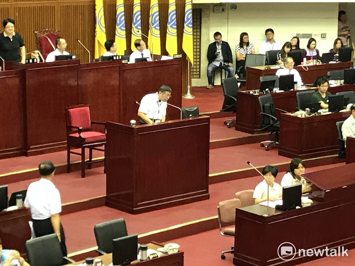 台北市長柯文哲今（2）日赴市議會備詢。 圖：周煊惠 / 攝