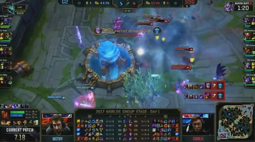 SSG以著極強的賽場宰制力奪下這場勝利。 圖：翻攝自 LoL Esports YouTube