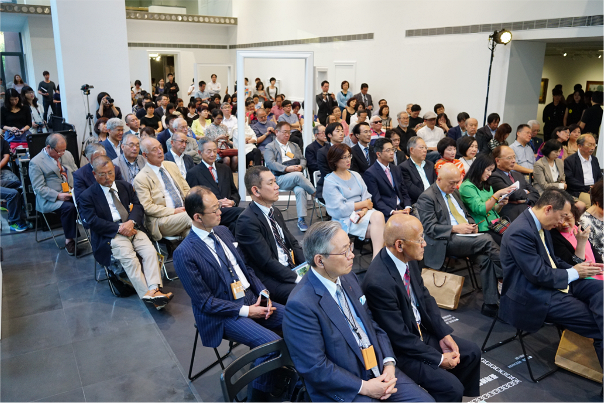 「日本近代洋画大展」，2017年10月7日至2018年1月7日於MoNTUE北師美術館盛大展出，以將近100件展品爬梳明治至昭和時期100年間日本洋畫的養成與發展。開幕現況 圖：北師美術館提供