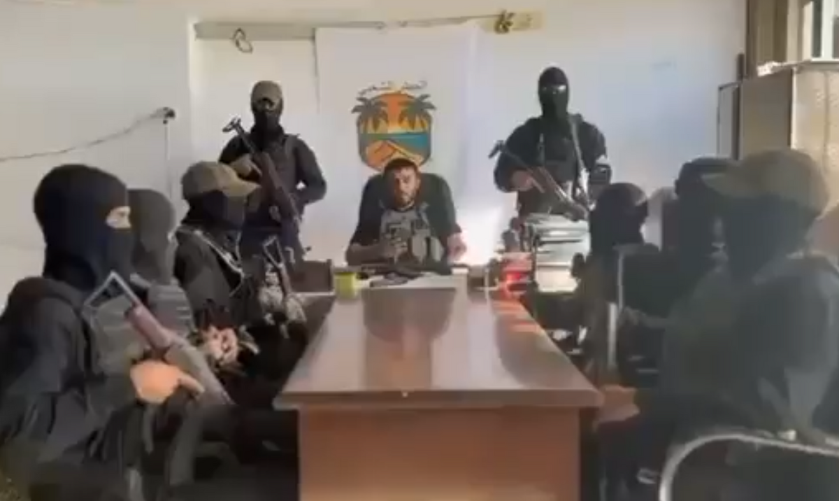 人民力量民兵組織警告哈瑪斯，不得進入他們的控制區。 圖：翻攝自 X 《Eyal Yakoby》