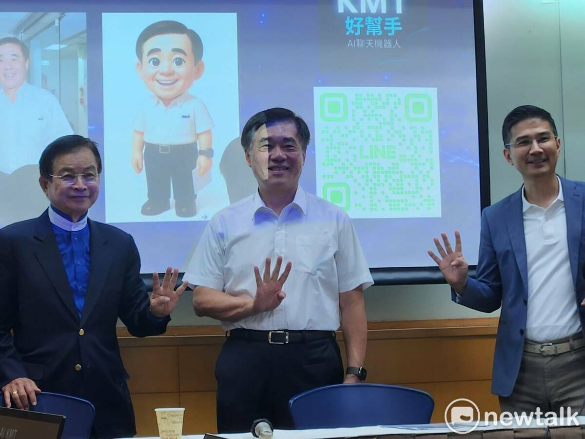 國民黨主席候選人郝龍斌揚言要在國民黨推動AI改革。 圖：黃建豪/攝
