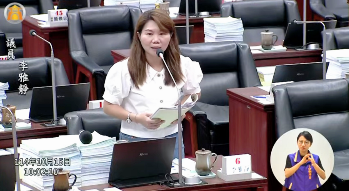 李雅靜質詢時點出高市府在高齡醫療、環保政策及營建廢棄物管理三大問題。 圖：李雅靜服務處/提供（資料照）