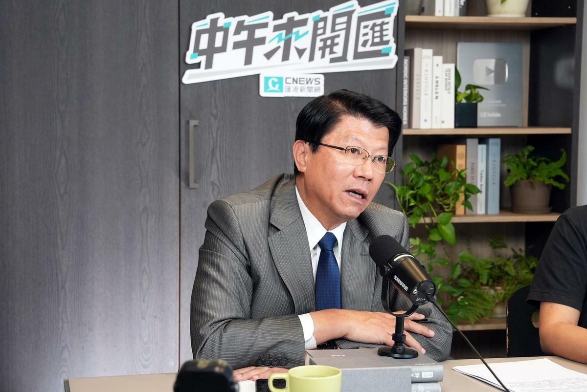 謝龍介15日上《CNEWS匯流新聞網》政論live直播節目《中午來開匯》接受資深媒體人黃光芹專訪。 圖：《CNEWS匯流新聞網》／提供