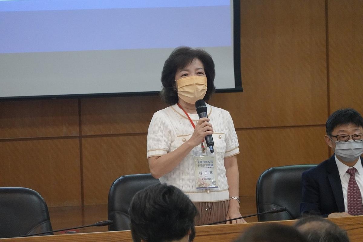 教育部技職司長楊玉惠。 圖：取自 教育部
