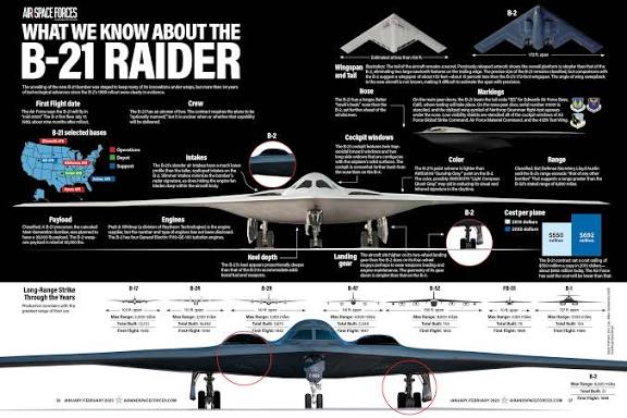 然而，有網友分析認為，川普可能將 B-2 與 B-21 搞混了，推測美國空軍採購的應該是新款的 B-21 戰略轟炸機。 圖：翻攝自 @Aurora107E X 帳號
