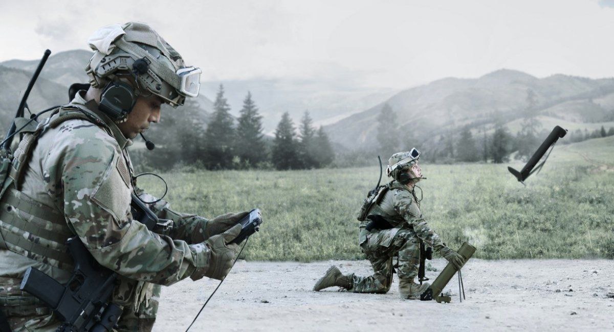美國海軍陸戰隊將於今年6月配發「輕型建制精確打擊」（OPF-L）輕型遊蕩彈藥系統。圖為AeroVironment的「彈簧刀300」。 圖：翻攝自 X （資料照片）