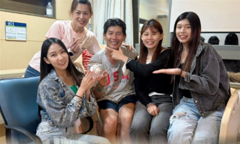 苗栗隨機砍人案，護童遭砍的林姓男子今日出院。 圖：翻攝自Threads