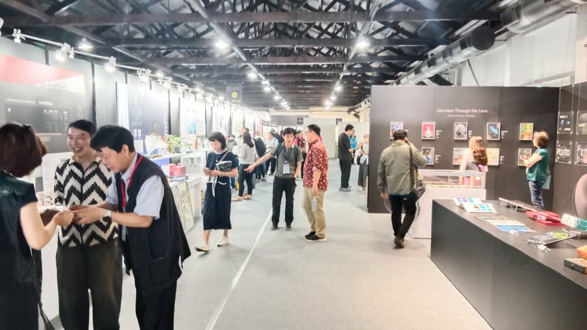 2025台灣卓越印刷設計展展區。 圖：孫家銘攝