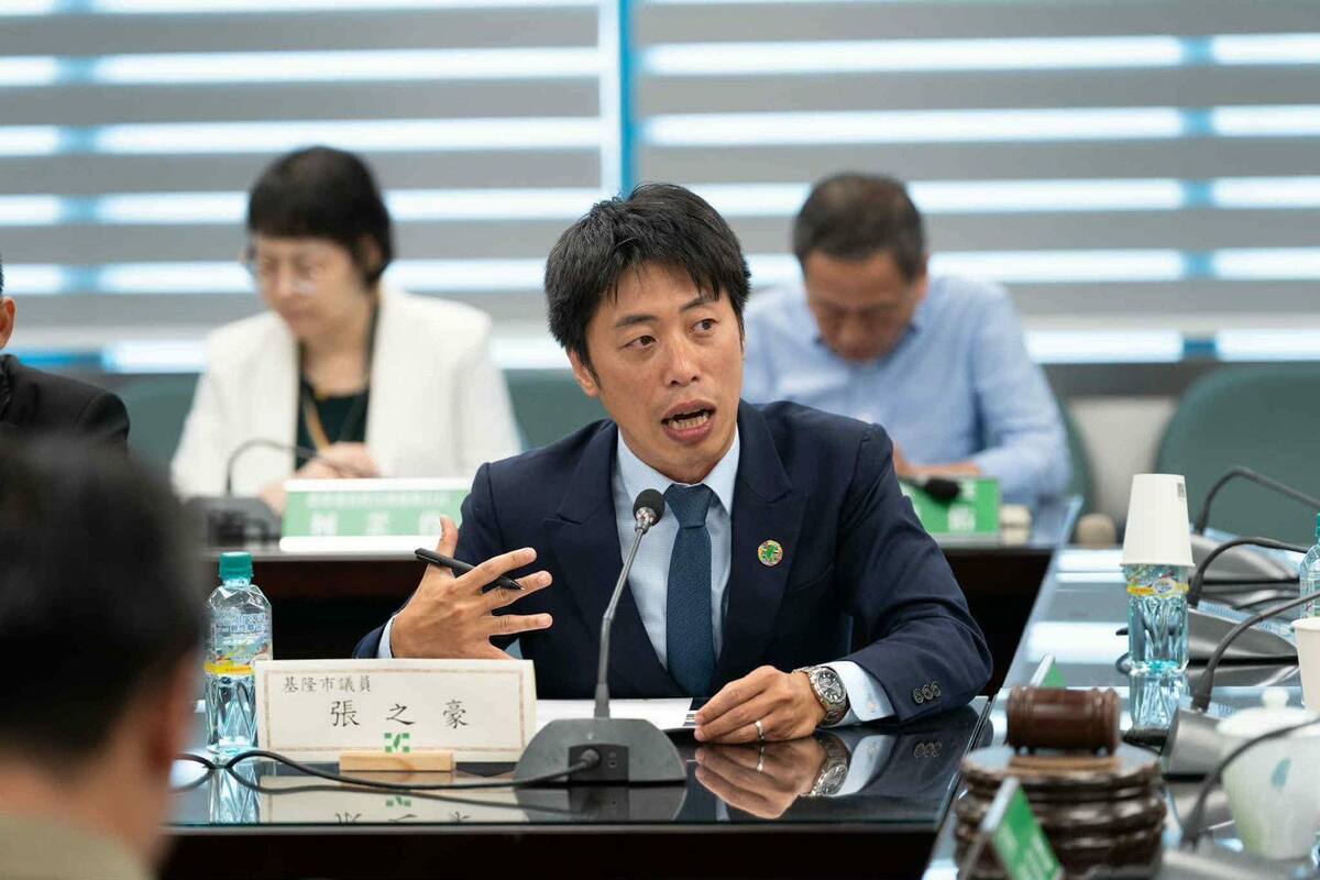 民進黨基隆市議員張之豪。 圖：翻攝自張之豪臉書