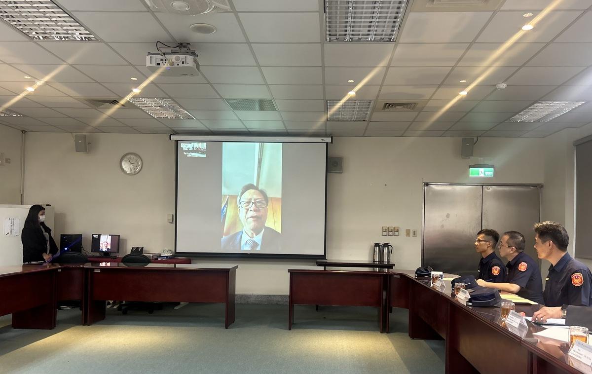 台灣駐德代表谷瑞生大使受邀視訊致詞。 圖：開南大學提供