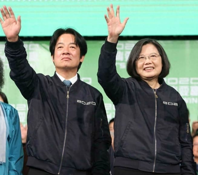 賴清德總統與前總統蔡英文(右)，民進黨今年迎來連續執政十週年。 圖 : 資料照片