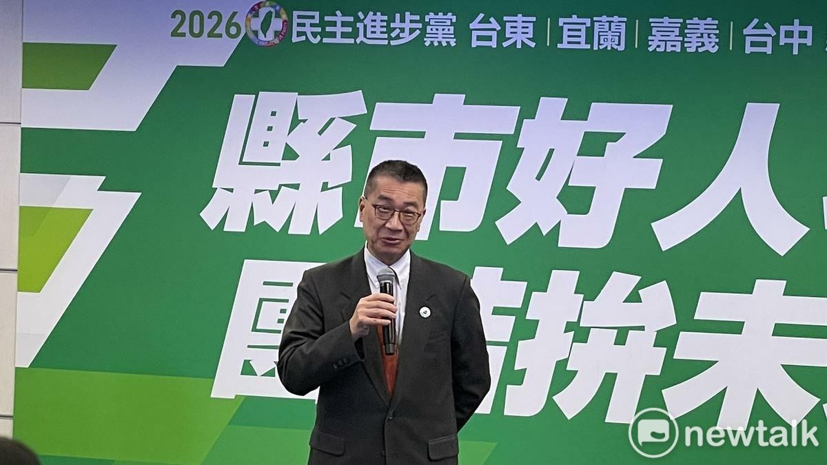 徐國勇說，2026「我們一定會『贏』」。 圖：高逸帆／攝
