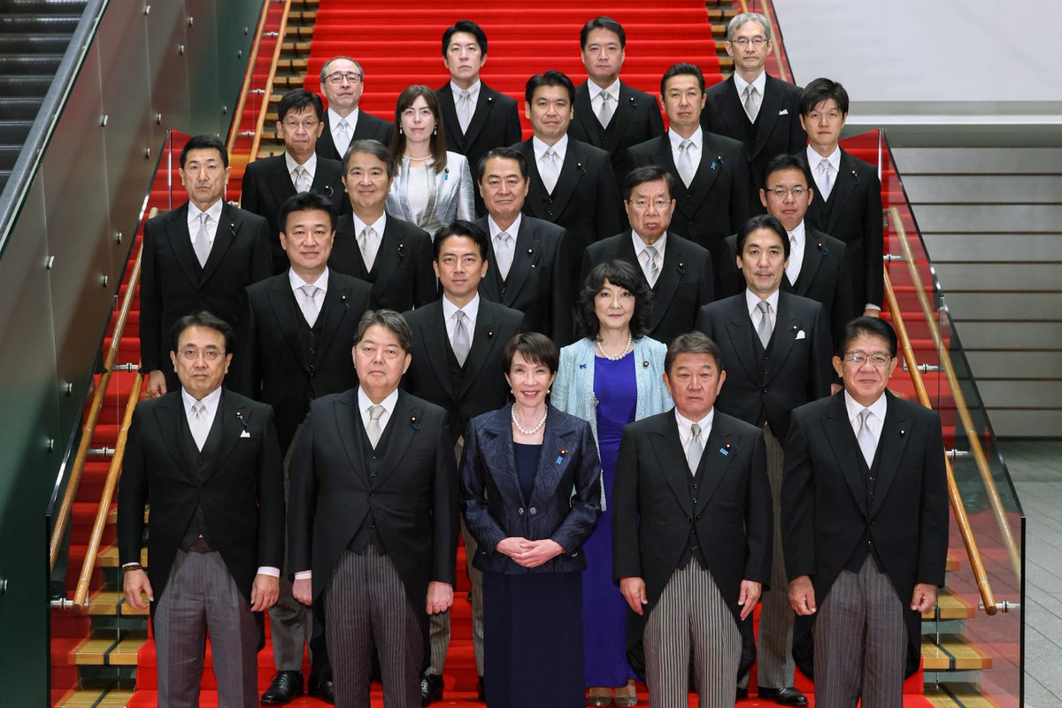 高市早苗內閣 圖：翻攝自首相官邸的Ｘ