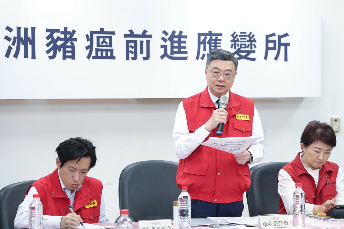 卓榮泰沒替中市府的表現打分數，強調一切就是「快快快！」 圖：行政院提供