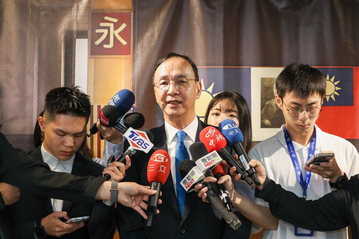 朱立倫表示，台灣是中華民國光復的，這毫無疑問。 圖：國民黨提供