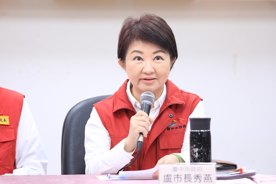 台中市長盧秀燕表示，台中將採全國最嚴防疫標準、目標清零解封，宣稱「天天視訊人盯桶」，但稽查數據卻只有5%。 圖：台中市政府 / 提供（資料照）