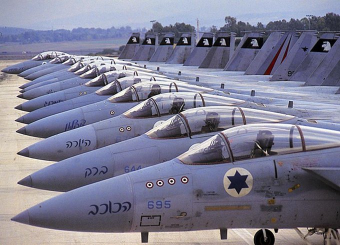 以軍戰機群。 圖：翻攝自 @Defence_Index X 帳號