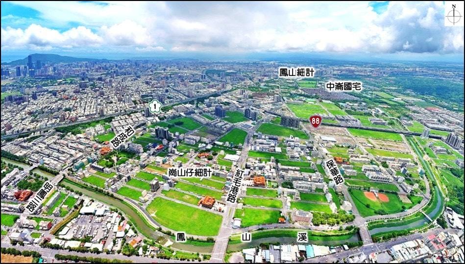 大林蒲遷村安置地現況圖。 圖：高雄市都發局/提供（資料照）