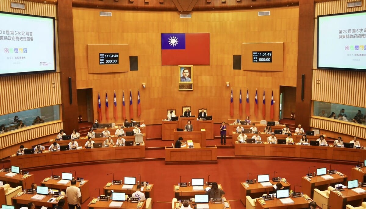 屏東縣議會第20屆第6次定期會開議。 圖：屏東縣政府/提供