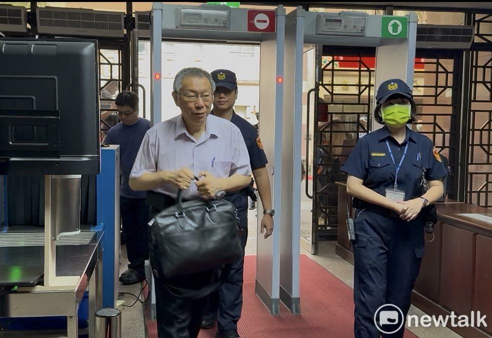 民眾黨前主席柯文哲赴北院出庭。 圖：周煊惠 / 攝