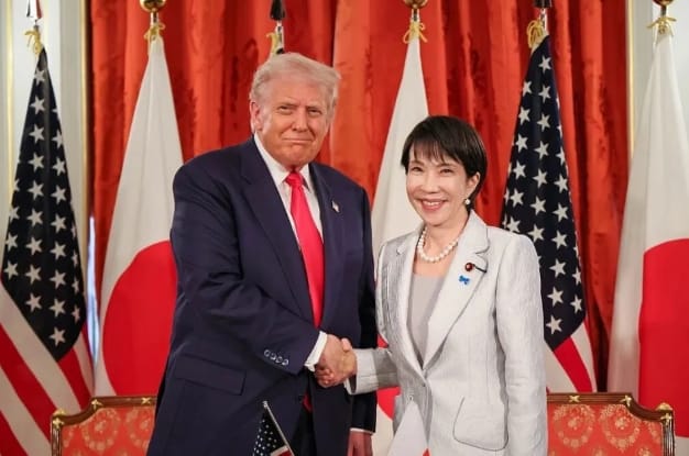 日本首相高市早苗25日與美國總統川普進行上任後首次電話會談，雙方就美中關係及區域安全交換意見。這通對話正值高市因台灣相關言論引發中日外交緊張之際，更備受關注。 圖 : 翻攝自 IC Photo