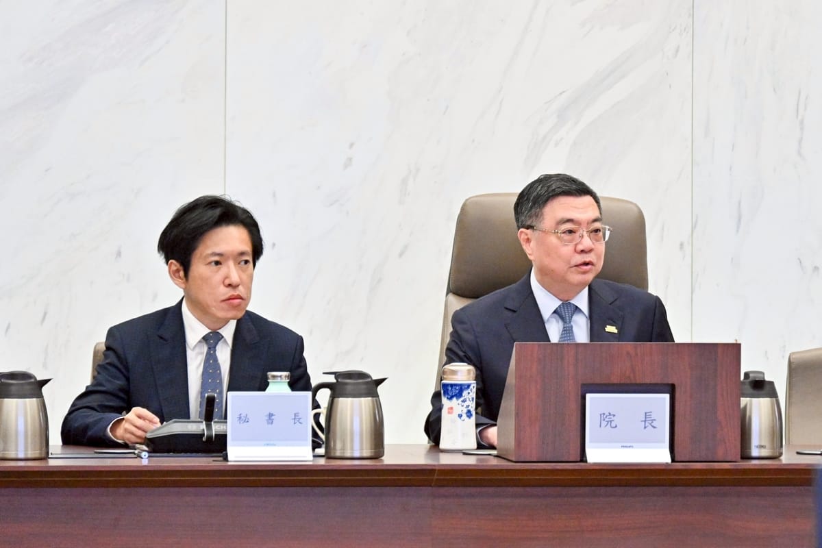 行政院長卓榮泰今（30）天主持行政院會。 圖：行政院提供