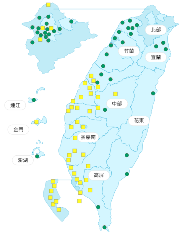 環境部公布各地空氣品質概況。 圖：環境部提供