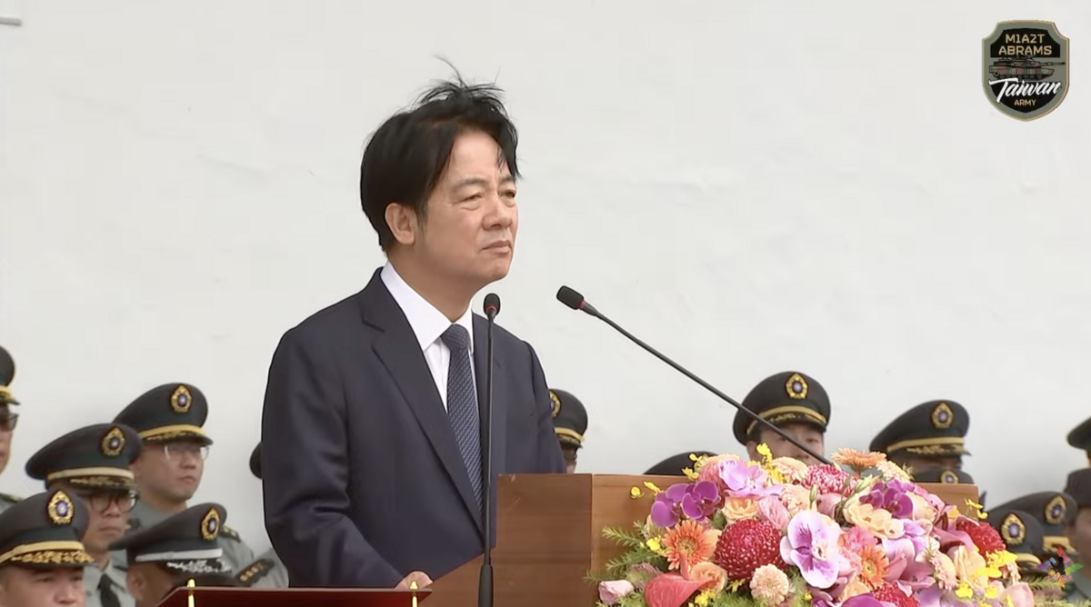 賴清德表示，我們要堅決反併吞、反侵略、反對推進統一、反對一國兩制。 圖：翻攝自青年日報YT