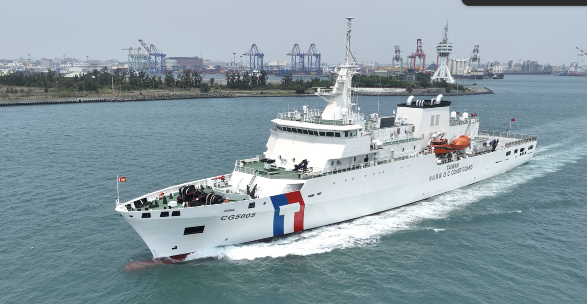 台北艦出港英姿。 圖：海巡署艦隊分署/提供