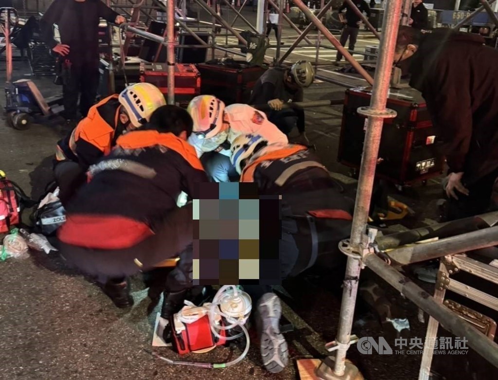 北市搭跨年舞台工人墜亡，台灣台北地方檢察署起訴3人及承包廠商。（中央社檔案照片）