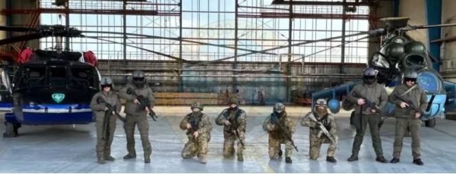 烏軍黑鷹直升機部隊。 圖 : 翻攝自烏克蘭國防部