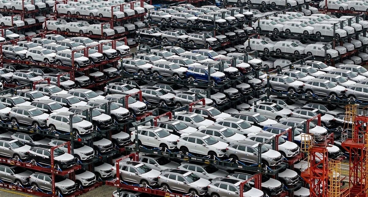 中國電動車接受國家補貼。大量傾銷歐美等國。 圖：翻攝自 X @visegrad24