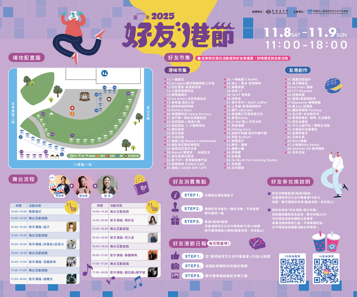 「好友港節市集」今年攤商報名數逾150家，足見已成為在台港澳人士的指標性活動。 圖：財團法人台港經濟文化合作策進會提供