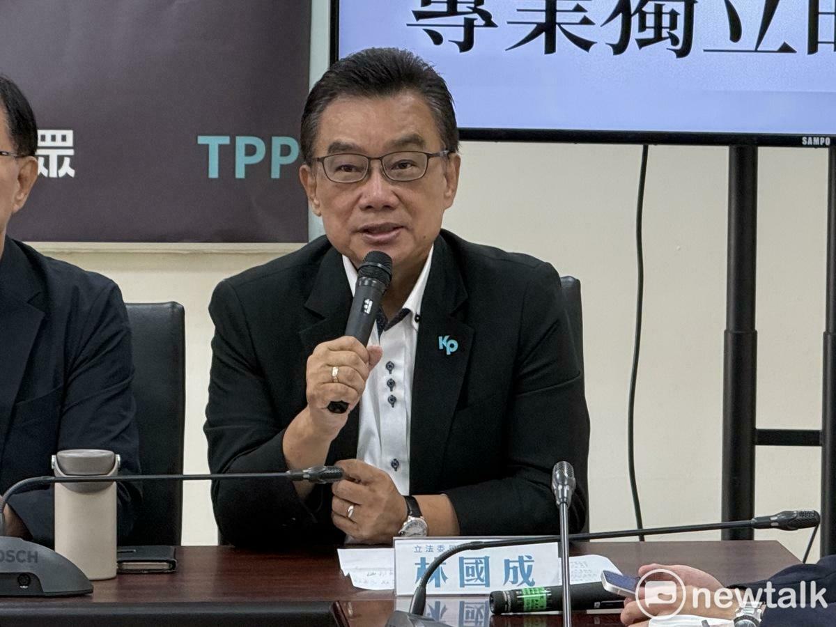 前民眾黨立委林國成因在反罷免活動對總統賴清德飆罵三字經遭到北檢起訴。 圖：周煊惠 / 攝（資料照）