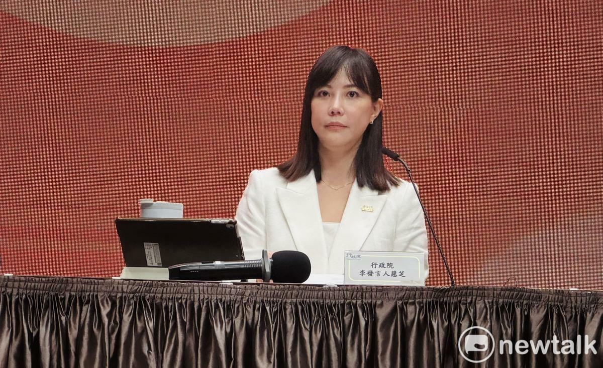 行政院發言人李慧芝。 圖：謝莉慧/攝