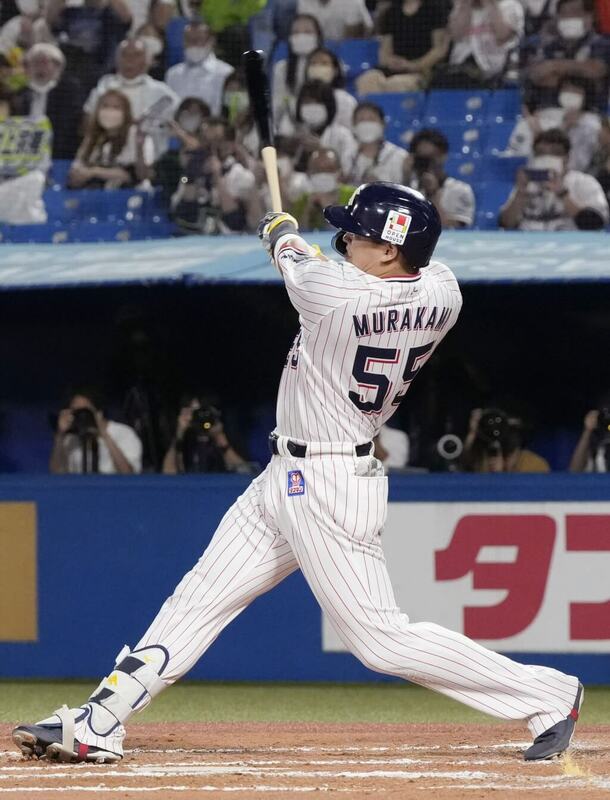 日本職棒強打村上宗隆透過入札制度加入MLB。（共同社）