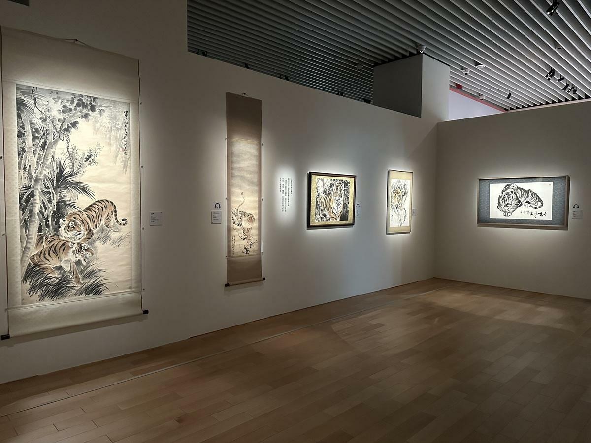 林玉山畫虎堪稱一絕。 圖：孫家銘翻攝