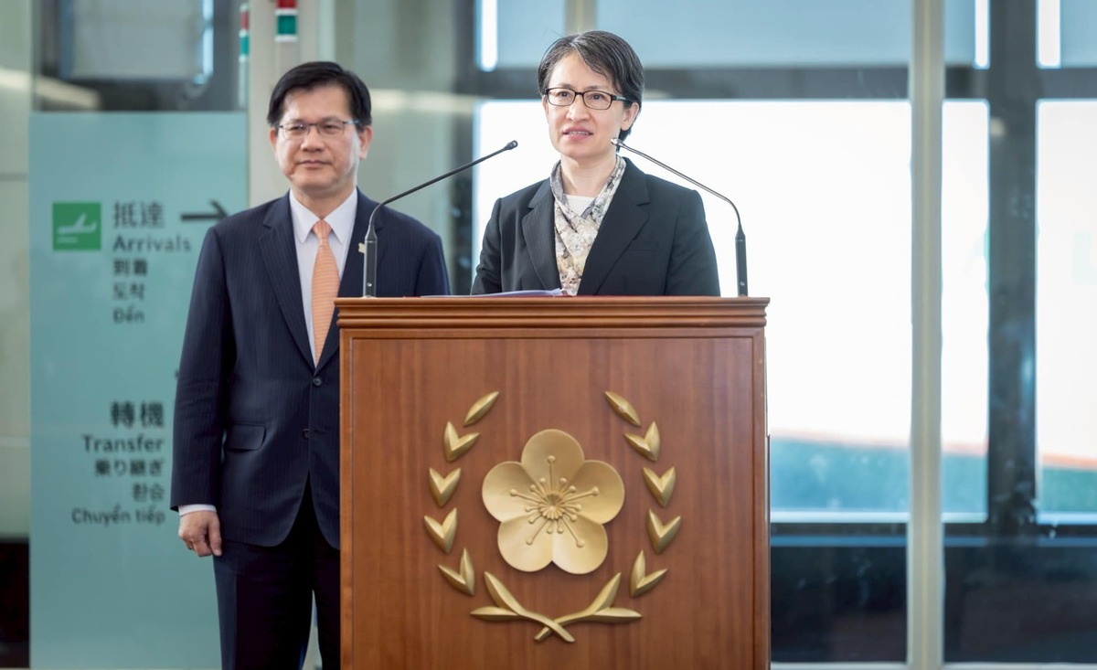 副總統蕭美琴與外交部長林佳龍。 圖：翻攝蕭美琴臉書