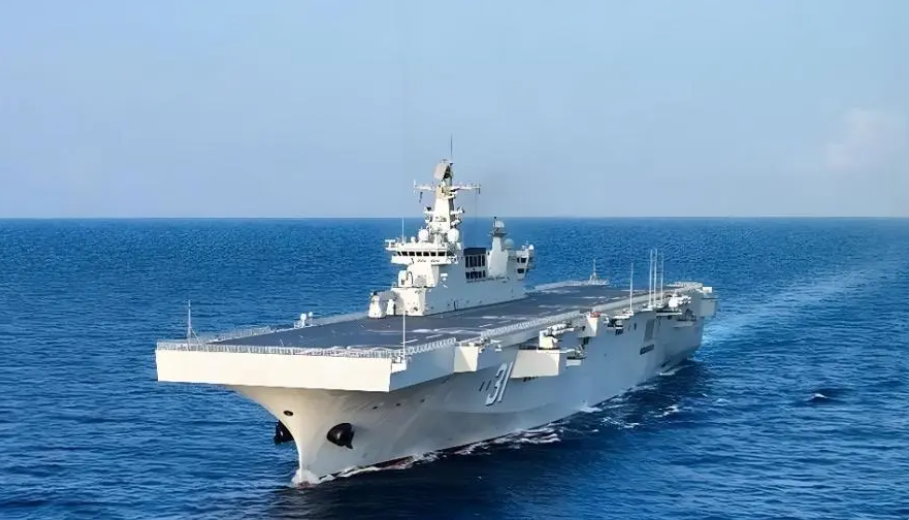 江蘇大洋船廠專用試驗艦。 圖：翻攝自騰訊網
