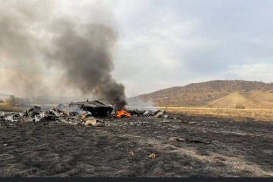 土耳其空軍C-130軍用運輸機墜毀，機上20名官兵包括飛行員與後勤人員全部罹難。 圖：翻攝「X」@haber4621