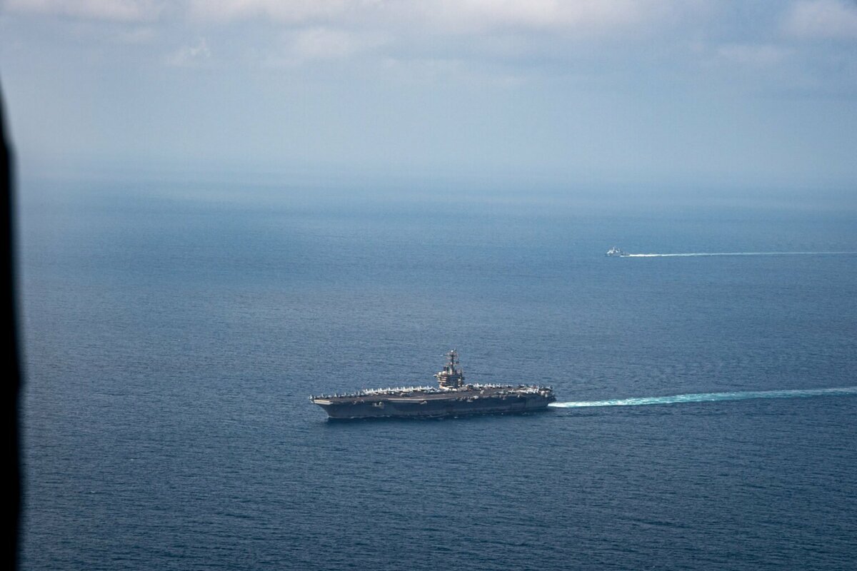 美國海軍「尼米茲號（USS Nimitz CVN-68）」航空母艦。 圖：翻攝US NAVY