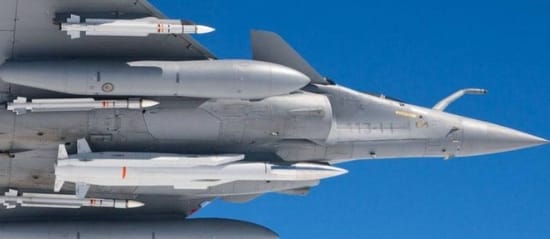 法國陣風戰機掛載ASMPA-R核導彈。 圖 : 翻攝自 International Defense Analysis