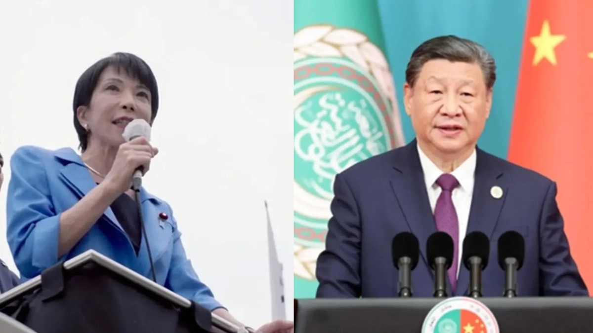 中國近期再次拋出「琉球主權未定論」，試圖對抗美、日兩國的「台灣牌」。有外媒分析指出，「琉球主權未定論」可能發揮「三大功能」，影響日本隊沖繩地區的控制能力。圖為日本首相高市早苗（左）和中國國家主席習近平（右）。 圖：翻攝高市早苗IG、中國共產黨新聞網